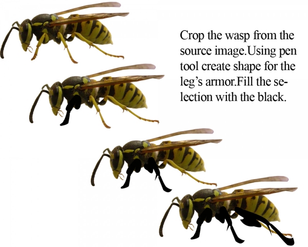 Creation of Battle Wasp: Step 1